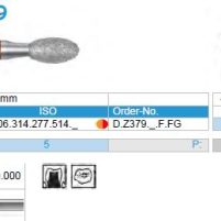 диамантен борер за обработка на цирконий D.Z379